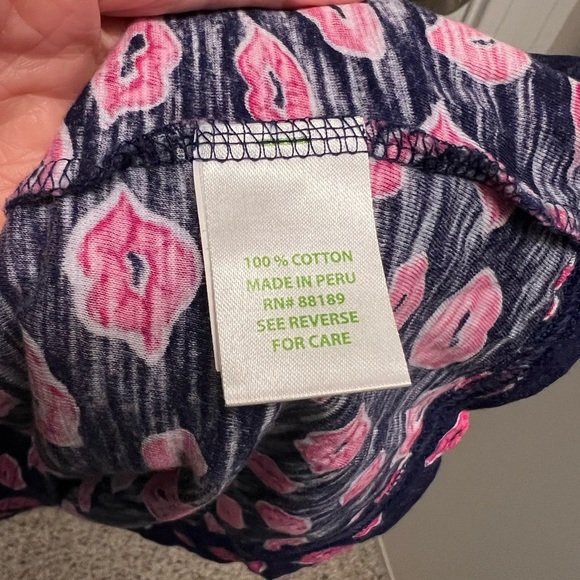 Lilly Pulitzer Somerset dress size L bocce lips kiss valentines - Picture 4 of 5